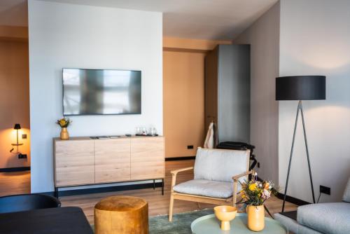 Χώρος καθιστικού στο Black F Tower - Serviced Apartments