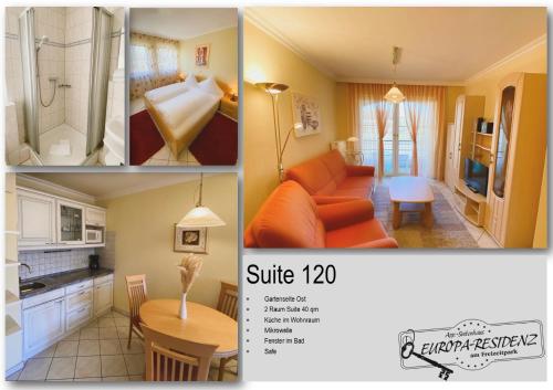 Η κουζίνα ή μικρή κουζίνα στο Europa Residenz Bad Füssing
