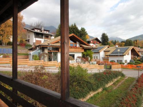 a view from a window of a house at CASA 4 PIOPPI - Agenzia Dolomiti Affitti in Cavalese