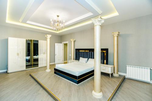 Ένα ή περισσότερα κρεβάτια σε δωμάτιο στο Mango Beauty Apartment