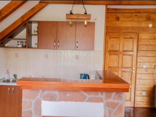 Kuchyň nebo kuchyňský kout v ubytování Villa Breza