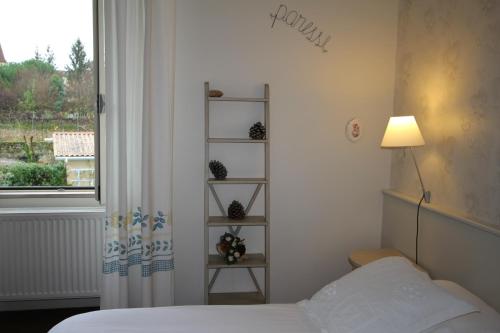 Postel nebo postele na pokoji v ubytování Chambre d'Hôtes de L'Abricotier