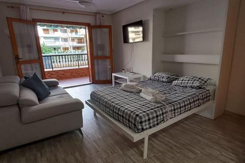 Posezení v ubytování Estudio en La Mata-Torrevieja junto a la playa