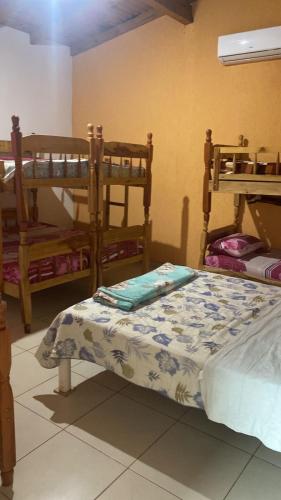 PASAPORTE HOSTELにあるベッド