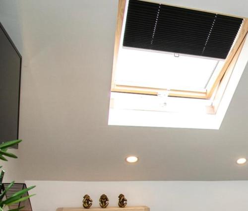 a skylight in a bathroom with a window at Room in a Shared House, Dean Street, CV2 in London