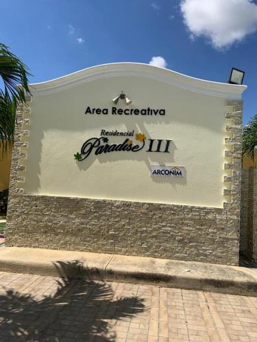a large sign on the side of a building at VIP Home in Santiago de los Caballeros
