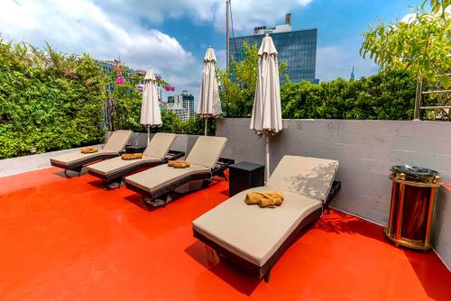 Χώρος καθιστικού στο Roseland Sweet Hotel