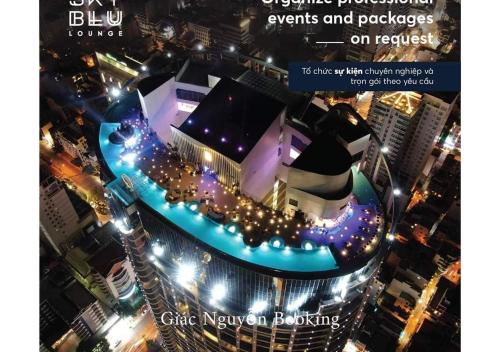 a magazine cover of a city at night at Panorama in Nha Trang