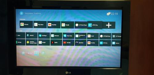a television screen with a bunch of icons on it at Cozy Flat with Parking well-placed near TLV Airport in Lod