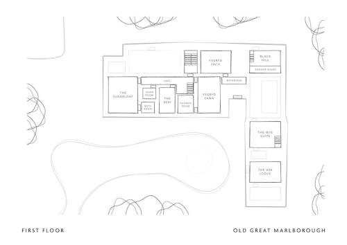 a floor plan of actrachedctrachedctrachedctrachedctrachedctr at Beautiful farmhouse near Abergavenny - Sleeps 6-26 in Grosmont