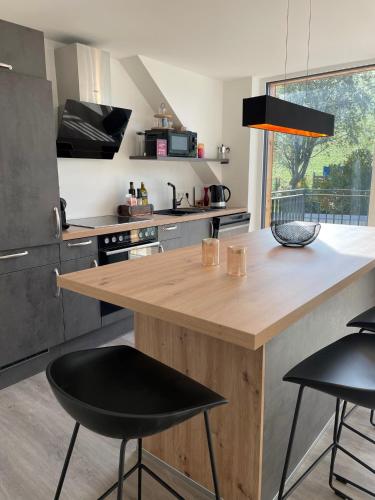 Appartements BERGTRAUMにあるキッチンまたは簡易キッチン