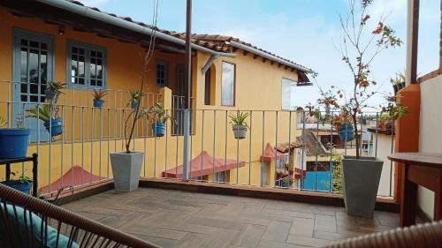 Bazén v ubytování Posada Antiguo Camino Real nebo v jeho okolí