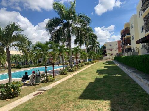 Luxury apartment with Poolの敷地内または近くにあるプール