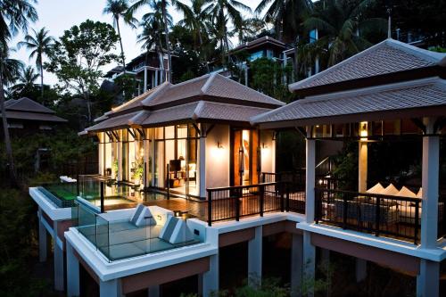 a villa in the middle of a resort at Banyan Tree Samui in Lamai