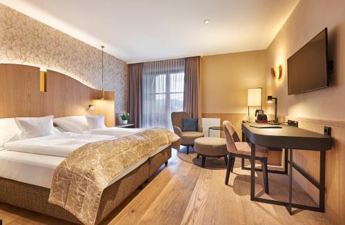 Cama o camas de una habitación en Hotel zur Waldbahn