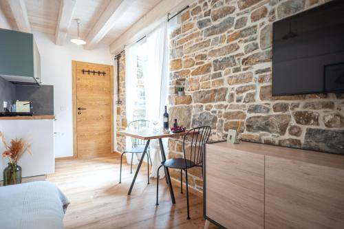 Kuchyň nebo kuchyňský kout v ubytování GG art apartments II