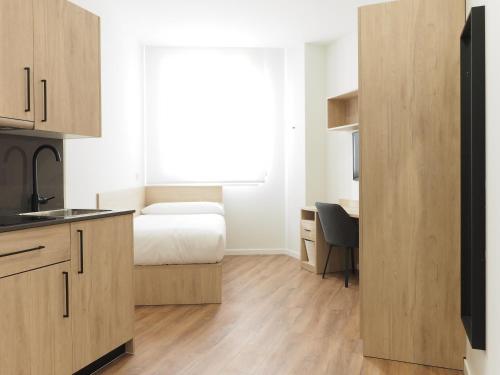 Η κουζίνα ή μικρή κουζίνα στο Micampus San Mamés Students Residence