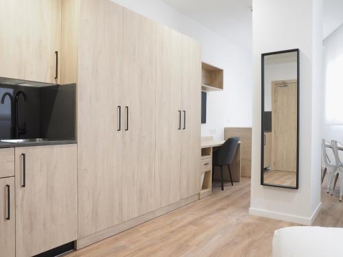 Η κουζίνα ή μικρή κουζίνα στο Micampus San Mamés Students Residence