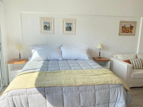 Кровать или кровати в номере Estilo Crespo