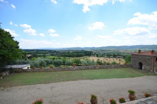 a view from the garden of the house at Favolosa Villa in Toscana in Lucignano