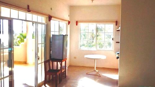 Koupelna v ubytování Estudio con terraza y vista lago SUEÑOS DE ARENA