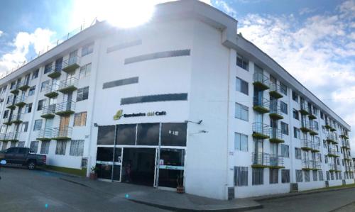 Budova, kde se aparthotel nachází