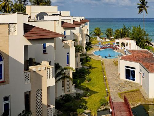 an aerial view of a resort with a swimming pool at Azul Margarita Beach Resort in Bamburi