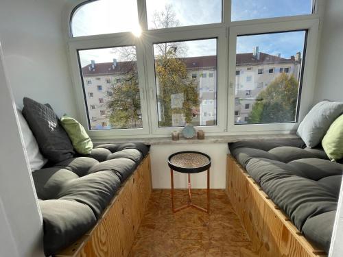 Un lugar para sentarse en Zentrale 3-Zimmer-Wohnung in Nürnberg