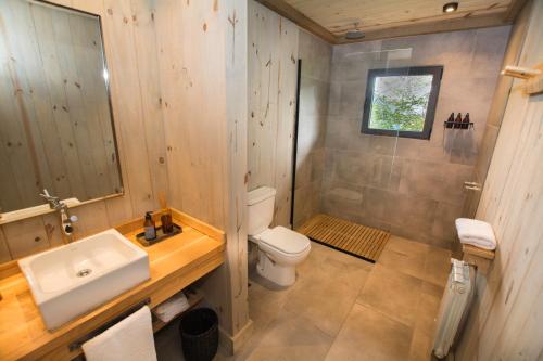 Koupelna v ubytování Hermoso Eco Lodge