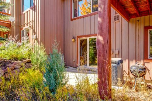 a home with a pathway leading to the front door at Cedar Haven in Park City