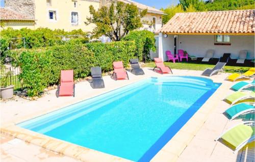 Beautiful home in St-Paul-trois-Chteaux with Outdoor swimming pool, WiFi and 2 Bedrooms