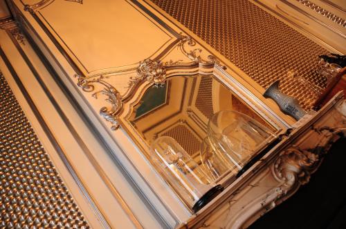 a close up of a mirror on a wall at The Museum - Au Lit, Jérôme! in Antwerp