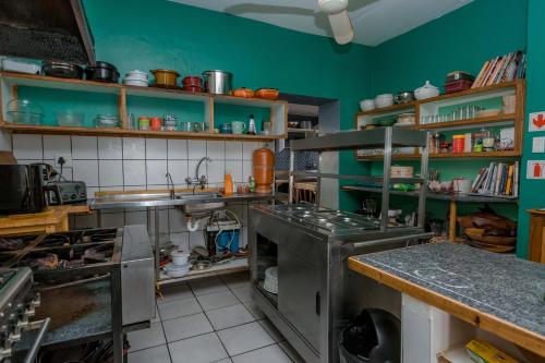 Kuchyň nebo kuchyňský kout v ubytování Saxon Lodge