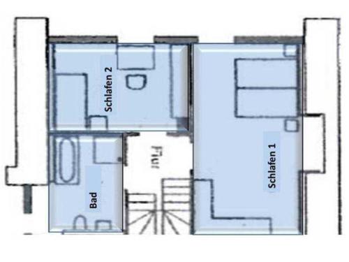 a floor plan of a house at Balm Haus Am Balmer See Haus 1 WBH1 in Balm