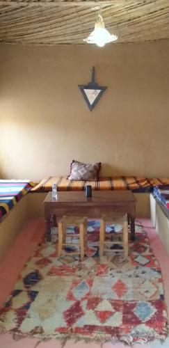 Posezení v ubytování Auberge Camping La Khaima