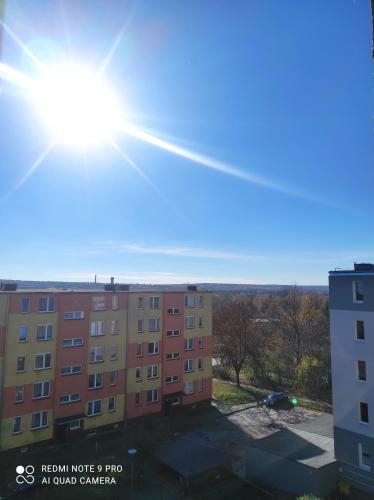 a view from the balcony of an apartment building at Studio z Widokiem in Skarżysko-Kamienna