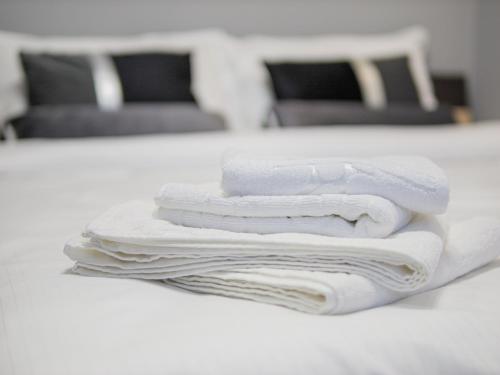 Postel nebo postele na pokoji v ubytování LUXURY Ultracentral