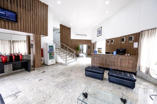 Ruang duduk di Dan Inn São Paulo Higienópolis by Nacional Inn - PRÓXIMO À AV PAULISTA