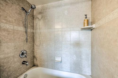 a bathroom with a shower and a bath tub at Park City Condo with View - Walk to ShopsandDining in Park City