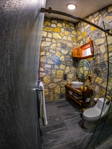 Koupelna v ubytování Finca Thakni' Casa de Campo