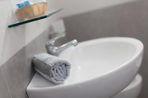 Koupelna v ubytování Hotel Platinum