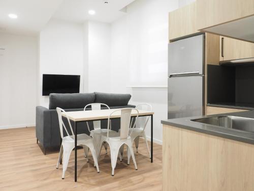 Η κουζίνα ή μικρή κουζίνα στο Micampus San Mamés Students Residence
