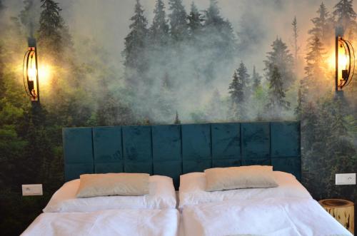 Horská Chata Suchý vrch tesisinde bir odada yatak veya yataklar