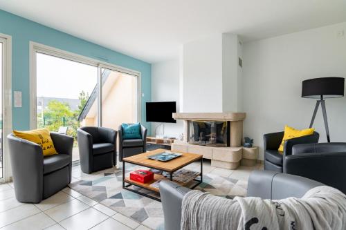 Magnifique maison colorée avec jacuzzi - La Rose des Vents