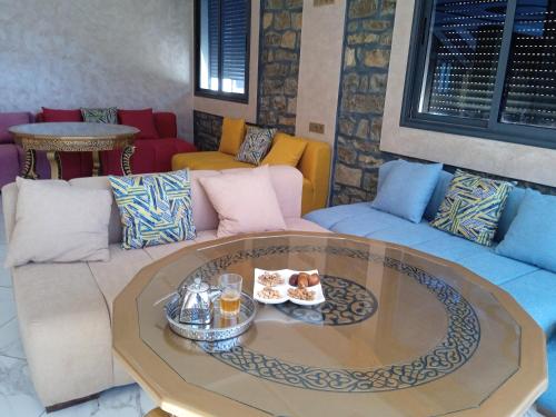 Ein Sitzbereich in der Unterkunft Relais Des Nomades