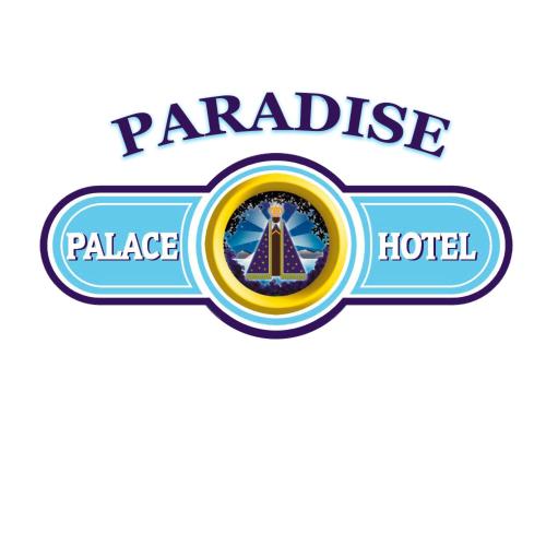 a logo for a palestine palace hotel at Paradise Palace Hotel in Aparecida