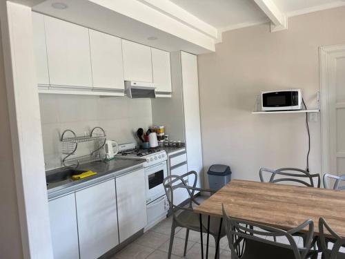 Η κουζίνα ή μικρή κουζίνα στο Cabaña Patagónica