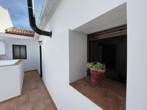 En balkon eller terrasse på La Casa del Muro