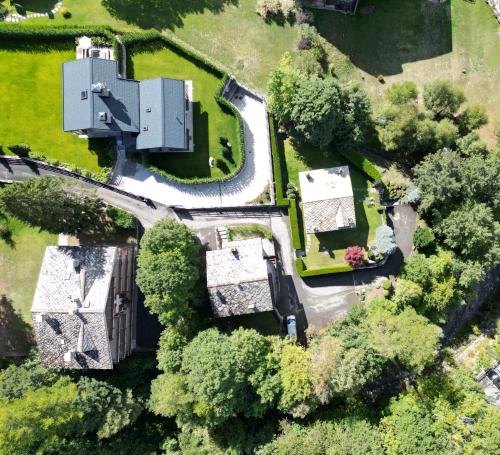 Vue panoramique sur l'établissement Accogliente chalet in mansarda