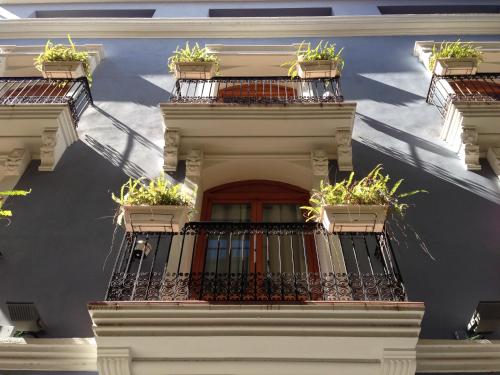 a building with balconies with potted plants on it at Edificio Palomar - PalomarGroup in Valencia